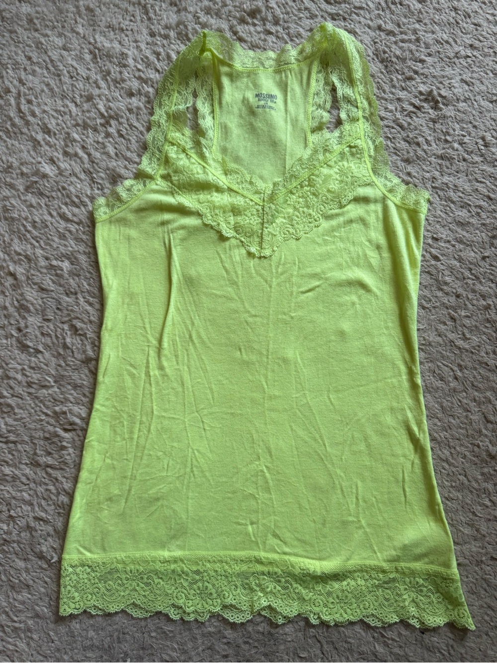 Y2K lace trim tank